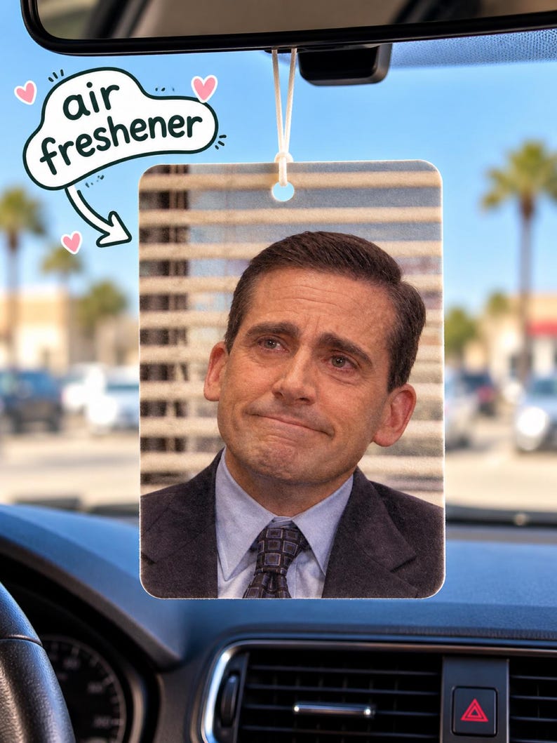 Michael Scott Crying Funny Meme Car Air Freshener