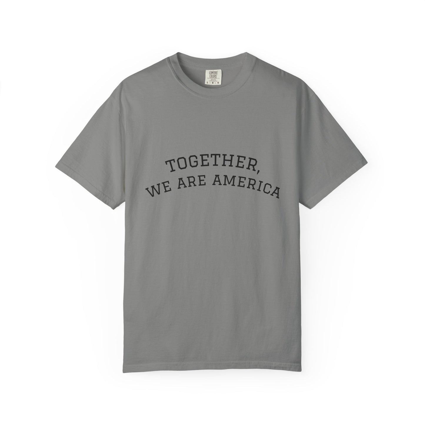 Together We Are America Shirt | Unity T-Shirt | Patriotic Quote Tee | Immigration Support Shirt | American Pride Graphic Tee | Unisex USA Statement Shirt