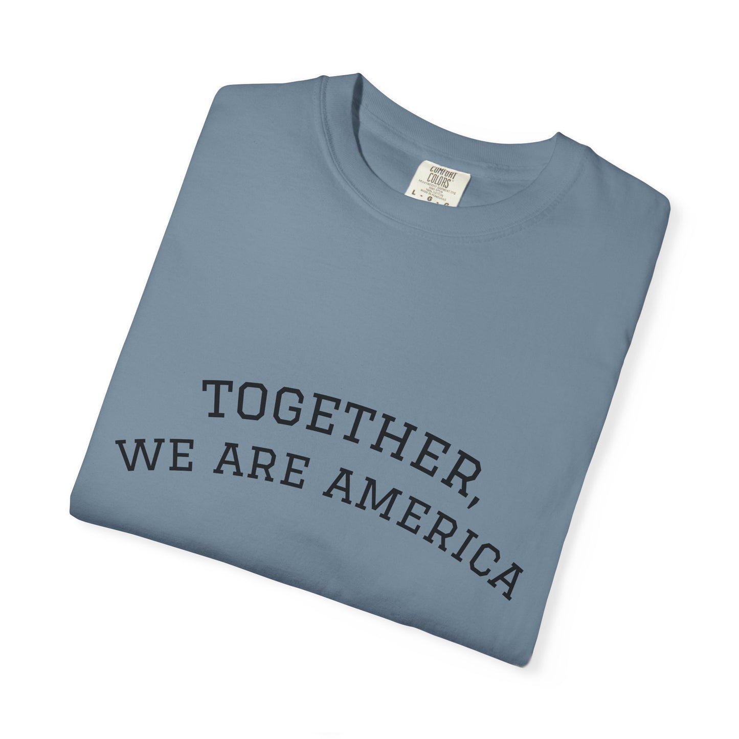 Together We Are America Shirt | Unity T-Shirt | Patriotic Quote Tee | Immigration Support Shirt | American Pride Graphic Tee | Unisex USA Statement Shirt