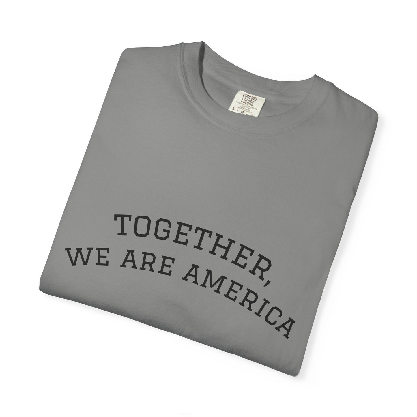 Together We Are America Shirt | Unity T-Shirt | Patriotic Quote Tee | Immigration Support Shirt | American Pride Graphic Tee | Unisex USA Statement Shirt