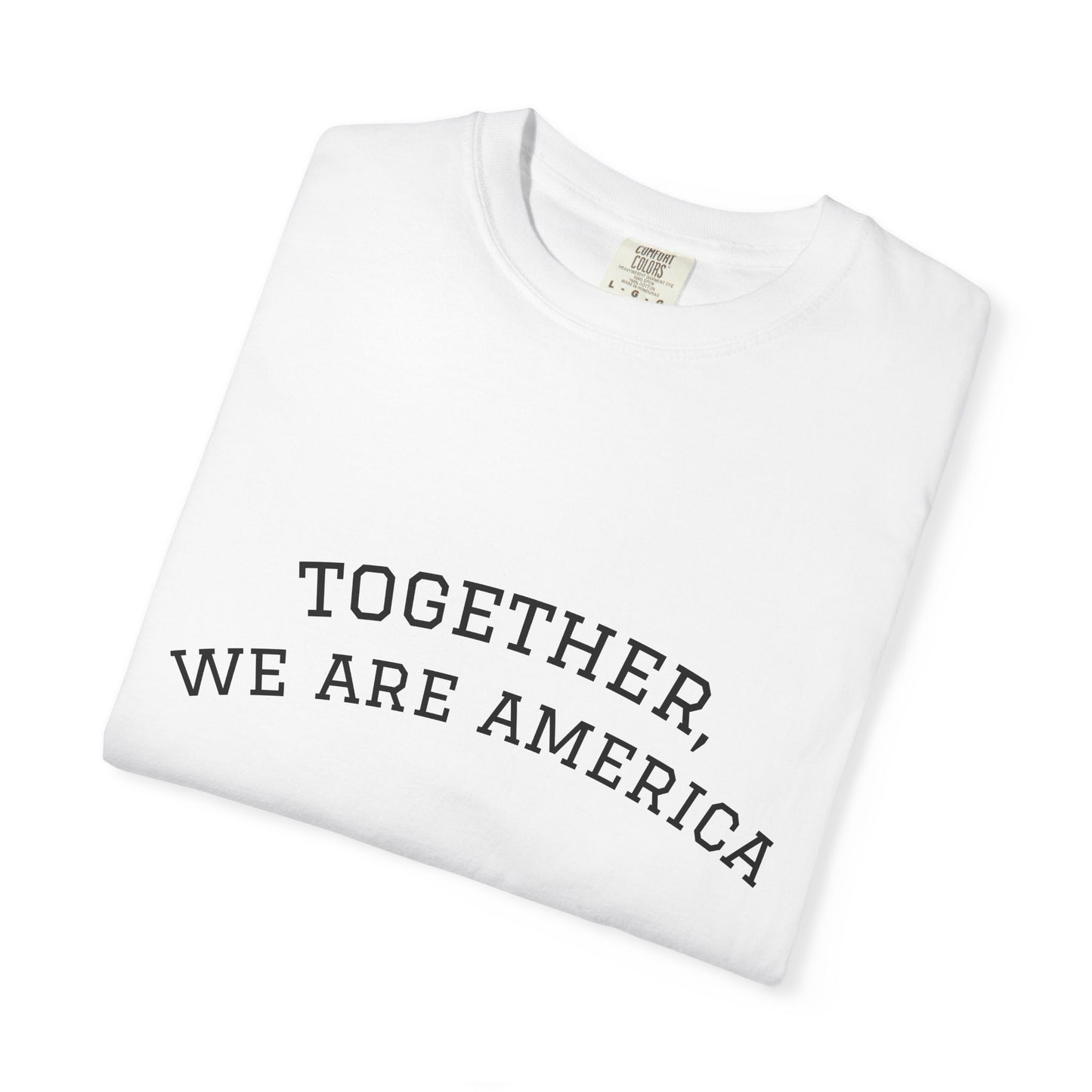 Together We Are America Shirt | Unity T-Shirt | Patriotic Quote Tee | Immigration Support Shirt | American Pride Graphic Tee | Unisex USA Statement Shirt
