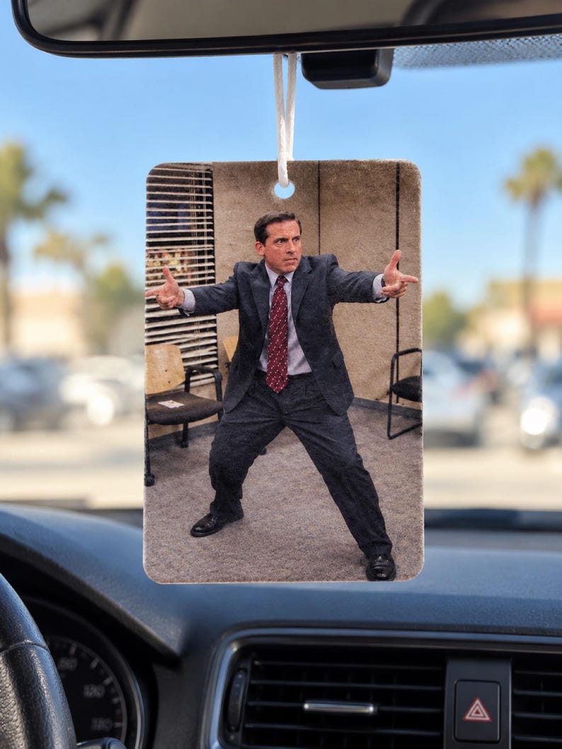 Michael Scott Pose Funny Meme Car Air Freshener