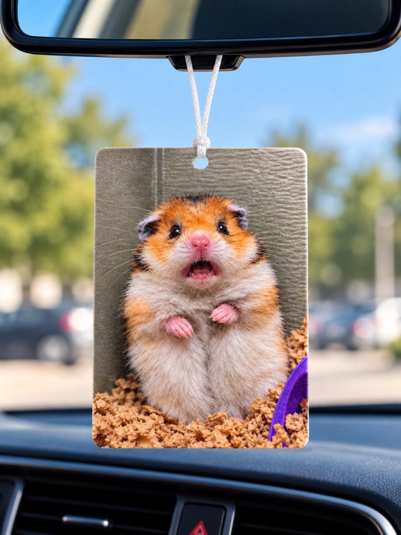 Hamster Funny Meme Car Air Freshener