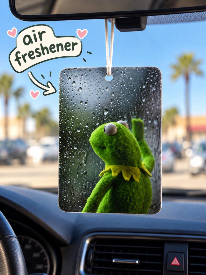 Kermit the Frog Funny Meme Car Air Freshener